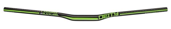 Deity, Blacklabel 800 Lenker, 800 mm Breite, 15 mm Rise, 31.8 mm Lenkerklemmung. Black/Green