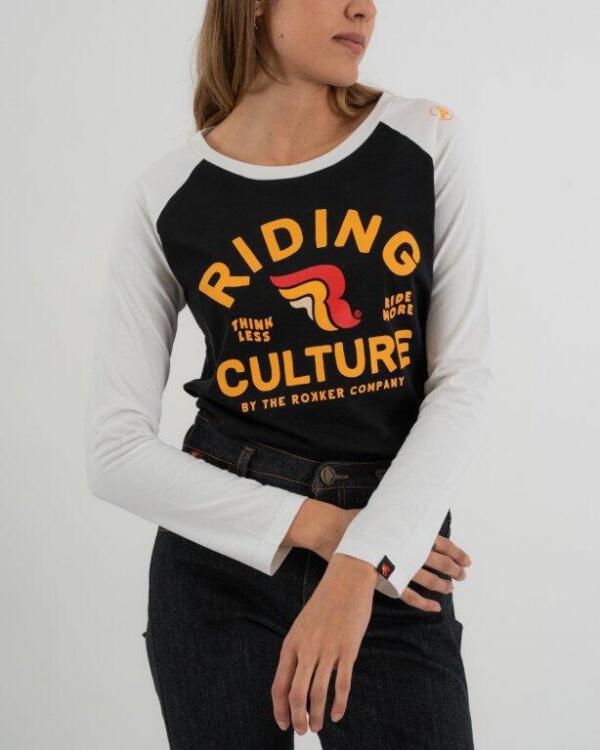 Riding Culture, Longsleeve, Ride More; Lady L/S, White/Black