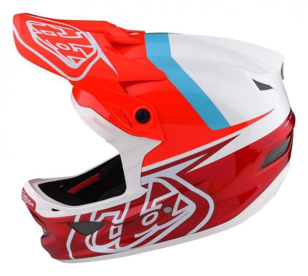 TLD, D3 Fiberlite Helmet no Mips, Slant Red