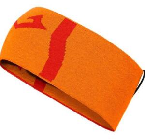 Norrona, /29 mega logo Headband, Orange Popsicle/Arednalin