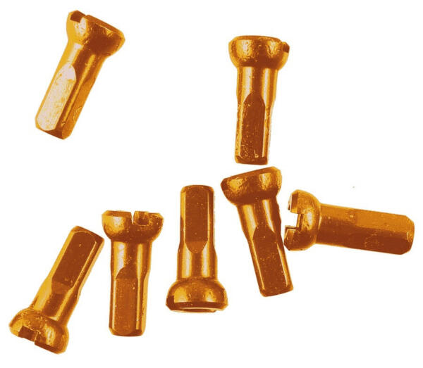 Sapim, Nippel Polyax Alu 2.0 12mm 1 Stk. orange
