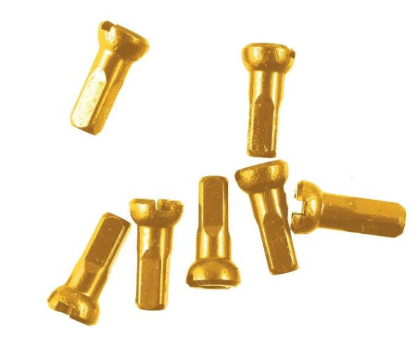 Sapim, Nippel Polyax Alu 12mm 2.0mm 1 Stk. gold
