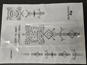 unleazhed GmbH, frame unscratch BP01-S, runes of shred black glossy