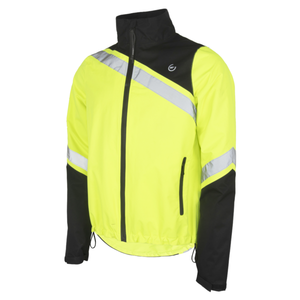 wowow, Regenjacke, FUJI, schwarz gelb und reflektierend, GELB, L