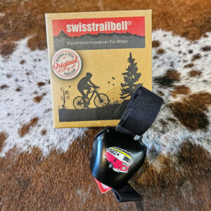 Swisstrailbell,  Bikeglocke für Gravel-Fahrer und Mountainbiker, black