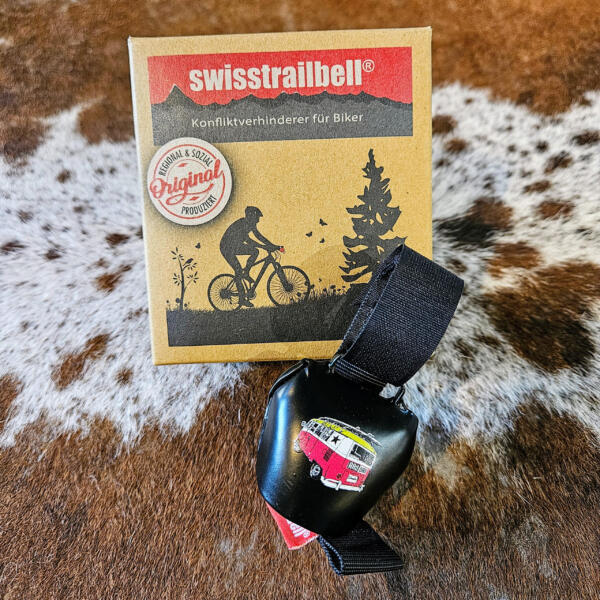Swisstrailbell,  Bikeglocke für Gravel-Fahrer und Mountainbiker, black