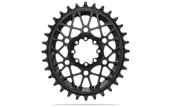aBlack, Kettenblatt, oval, boost, 28 Zähne, Sram Transmission, (3mm offset), black