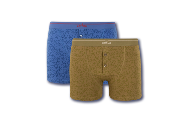 Le Patron, Boxers Bicycles, olive green riviera blue