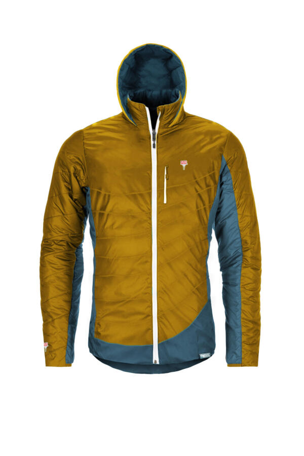 GrüeziBag, Refreshful SilkWool Jacket M, Pineapple - Saphir Blue
