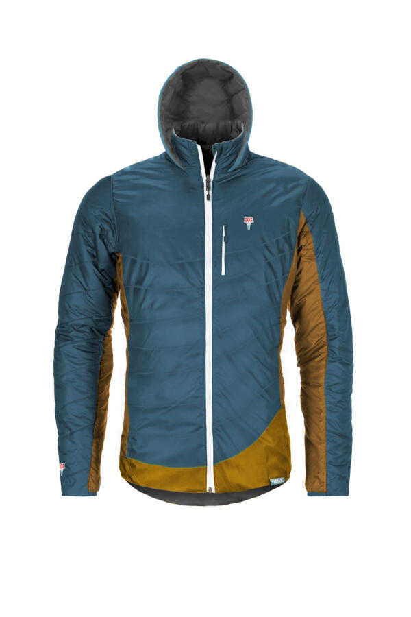 GrüeziBag, Refreshful SilkWool Jacket M, Saphir Blue - Pineapple
