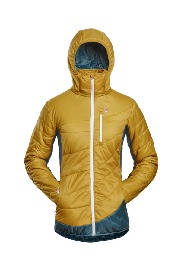 GrüeziBag, Refreshful SilkWool Jacket W, Pineapple - Saphir Blue
