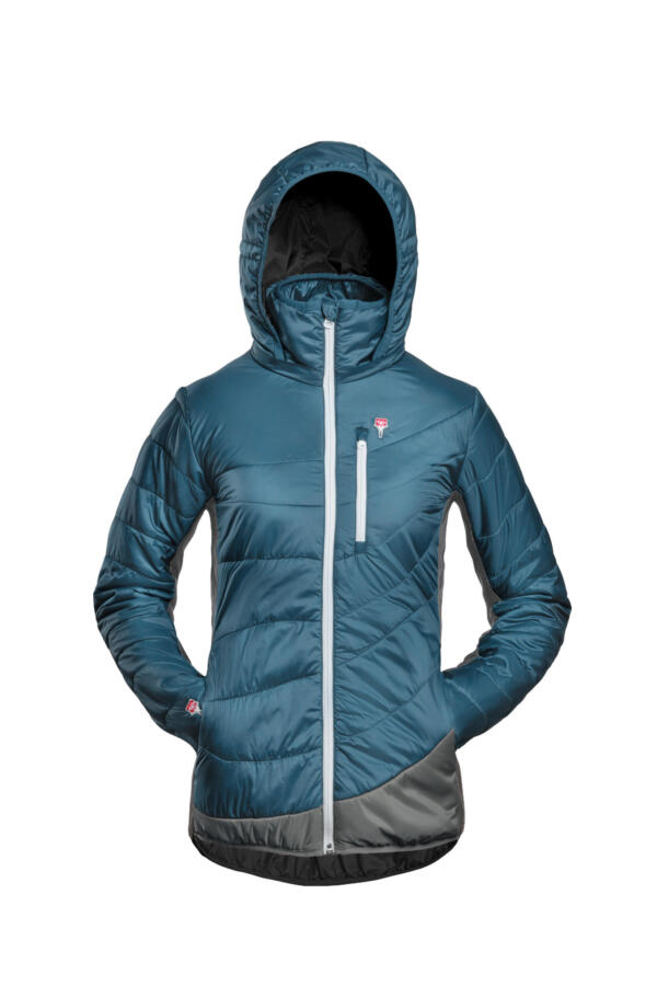 GrüeziBag, Refreshful SilkWool Jacket W, Saphir Blue - Grey