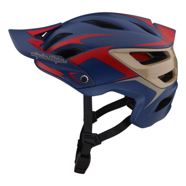 TLD, A3 Helmet w/Mips, Fang Dk Blue/Burgundy