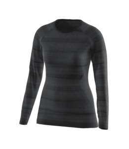 Löffler, W SHIRT L/S TRANSTEX® HYBRID, black