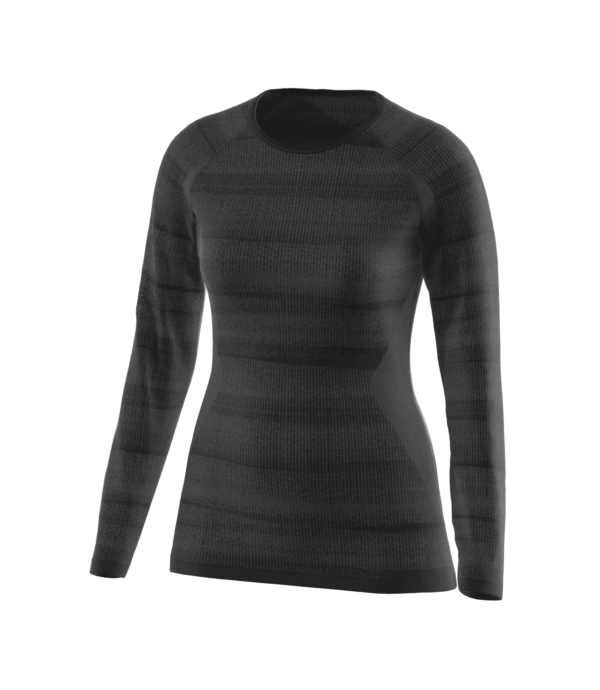 Löffler, W SHIRT L/S TRANSTEX® HYBRID, black