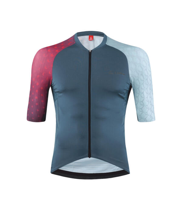 Löffler, M BIKE JERSEY FZ STATEMENT GLAM, dark petrol