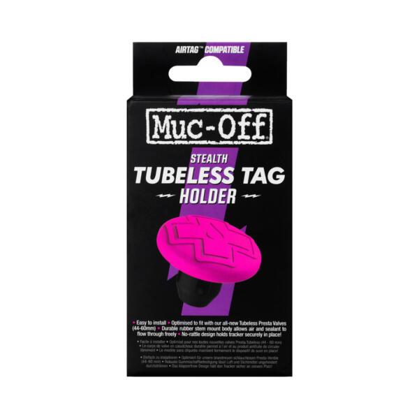Muc-Off, Tubeless Secure Tag Holder pink/black