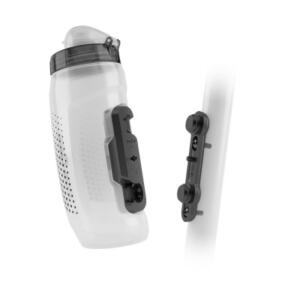 Fidlock, Twist Trinkflasche 590 ml mit Magnet-Befestigung, inkl. Twist Bike Base. Transparent Clear.