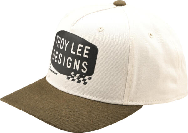 TLD, Curved Snapback Hat - Stamp olive-beige