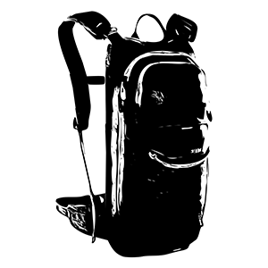Rucksack ohne Protektoren