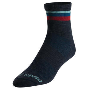 PEARL iZUMi ,Merino Wool Tall Sock, navy adobe stripe