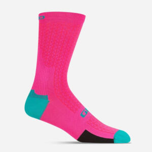 Giro, HRC Sock II neon pink/screaming teal
