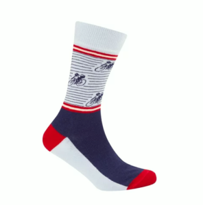Le Patron, Vintage Cyclist Socks, dark blue