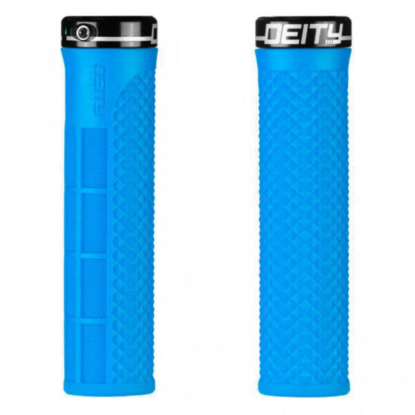 Deity, Lockjaw Lock-on Grip. blue