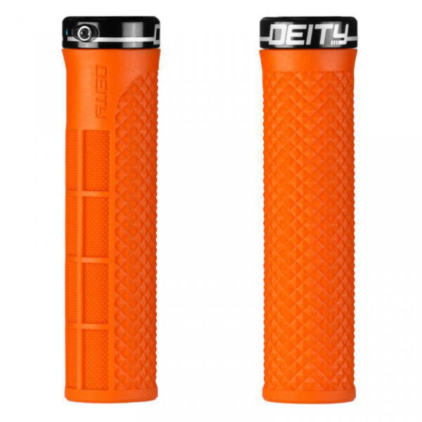 Deity, Lockjaw Lock-on Grip. Orange