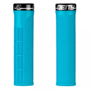 Deity, Lockjaw Lock-on Grip. turquoise