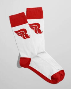 Riding Culture, Logo Socks, Red/White