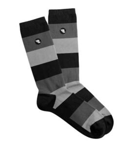 Riding Culture, Stripes Socks, Grey/Black