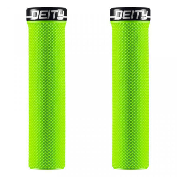 Deity, Slimfit Lock-on Grip. green