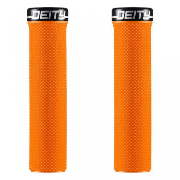 Deity, Slimfit Lock-on Grip. orange