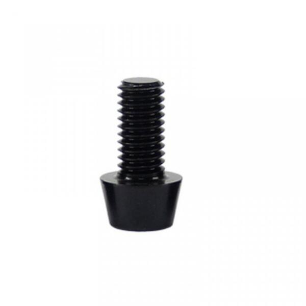 POP-PRODUCTS, 6-Kant Schraube M5 x 15 mm Aluminium schwarz, 5 Stück ( Bidonhalterschraube)