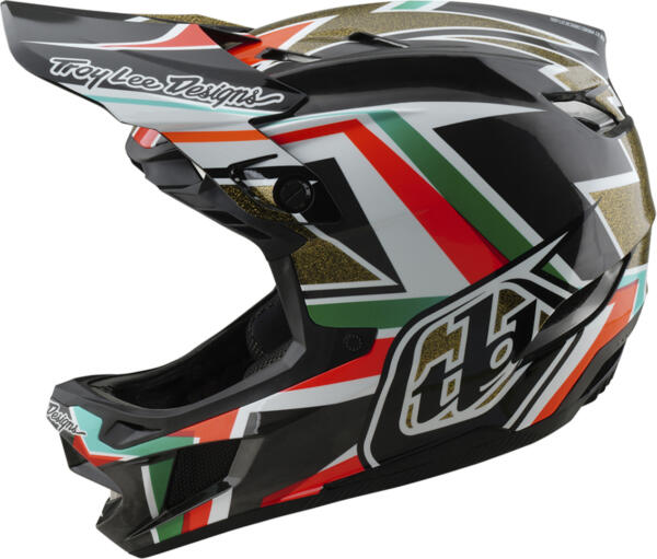 TLD, D4 Carbon Helmet, MIPS,  Frames, schwarz-gold