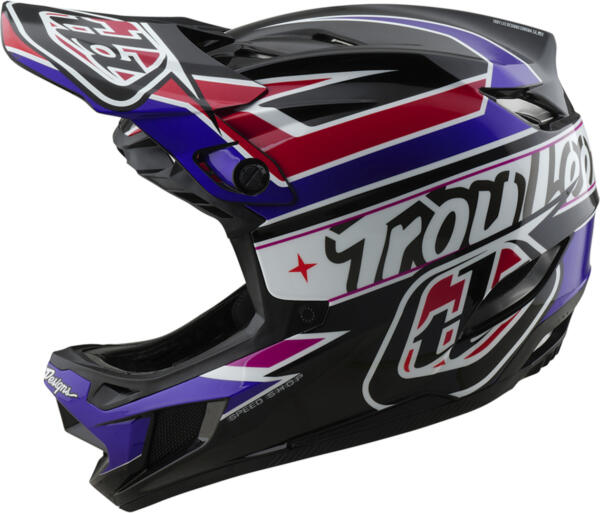 TLD, D4 Polyacrylite Helmet, MIPS, Linear, schwarz