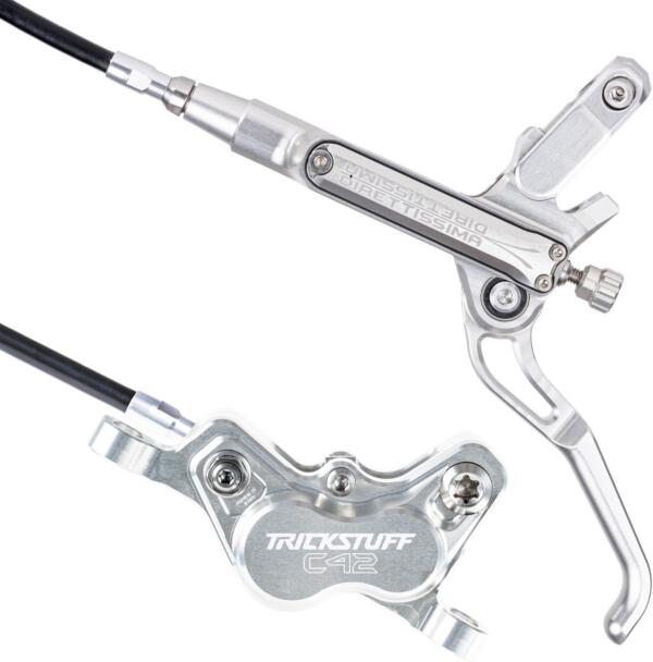 Trickstuff Bremsenset Direttissima, Silber, Postmount/Postmount