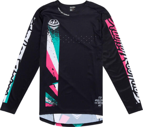 TLD, Sprint Jersey - Full Pull, schwarz