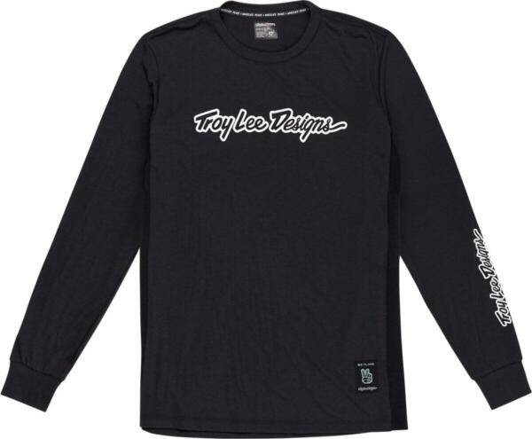 TLD, Skyline Long Sleeve Ride Tee, Signature schwarz