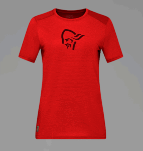 Norrona, femund equaliser merino T- Shirt W's, Paprika