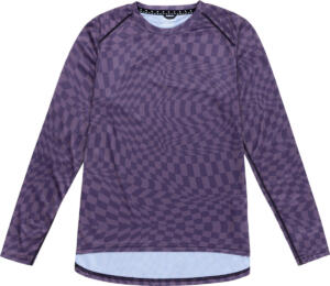 TLD, Womens Lilium LS Jersey, Twisted Checkers violett