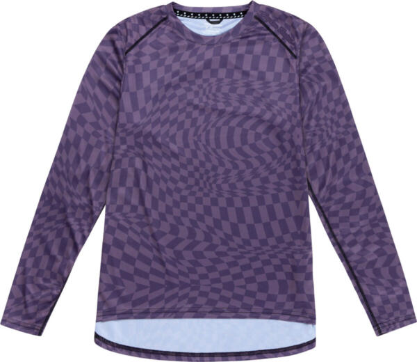 TLD, Womens Lilium LS Jersey, Twisted Checkers violett