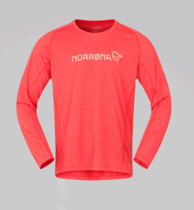 Norrona, fjørå equaliser lightweight Long sleeve M's, Paprika