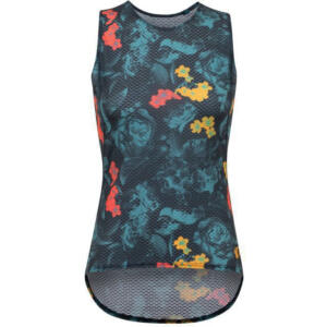PEARL iZUMi, W Transfer Mesh Tank Baselayer, floral blues