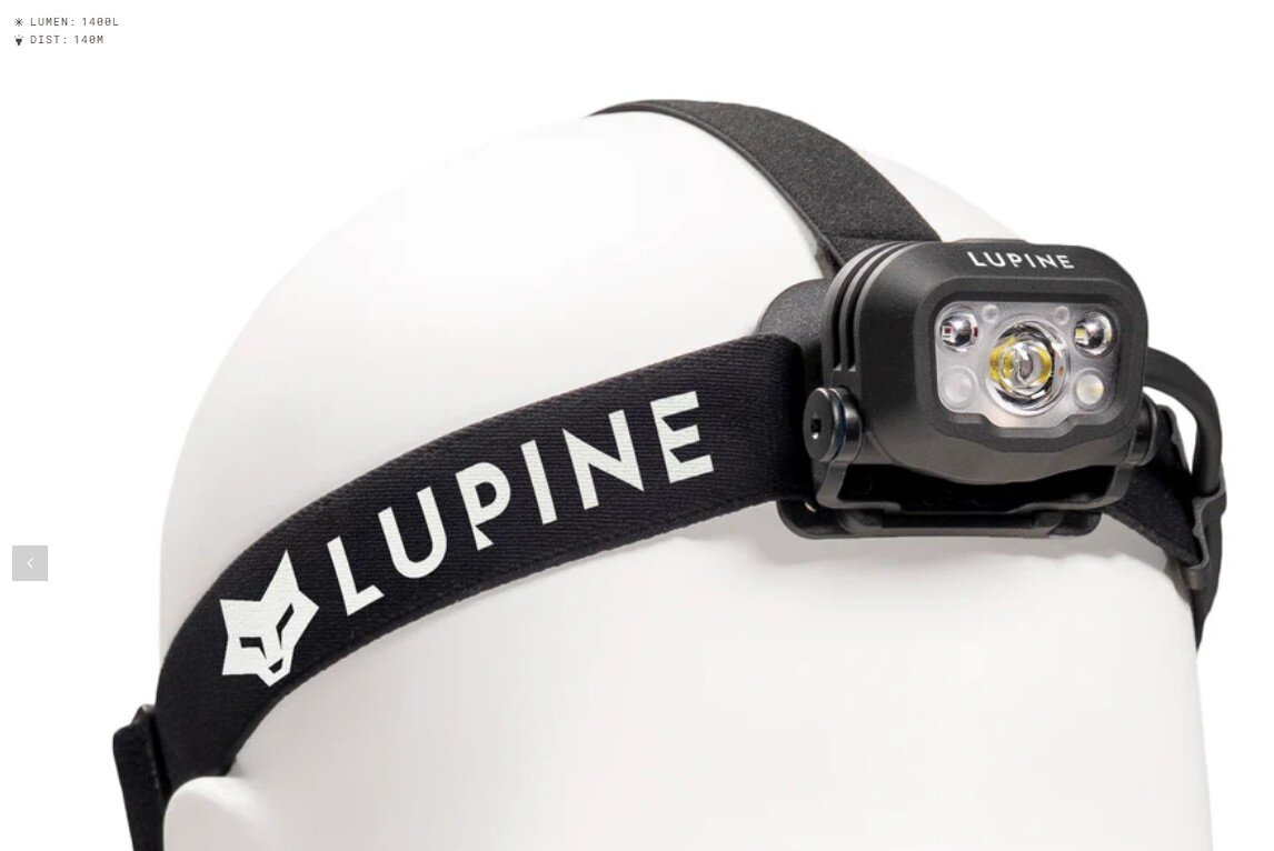 Lupine,Penta Pro Stirnlampe, schwarz