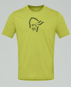 Norrona, femund equaliser merino T-shirt M's, Golden Lime