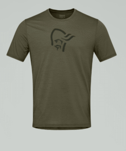 Norrona, femund equaliser merino T-shirt M's, Olive Night