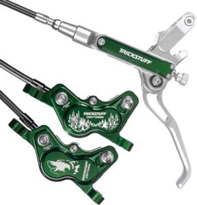Trickstuff, Bremsenset Direttissima, Postmount/Postmount grün