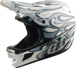 TLD, D4 Composite Helmet W/Mips, Torched white-silver